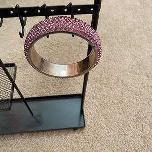 Lavender Stone Bangle Bracelet